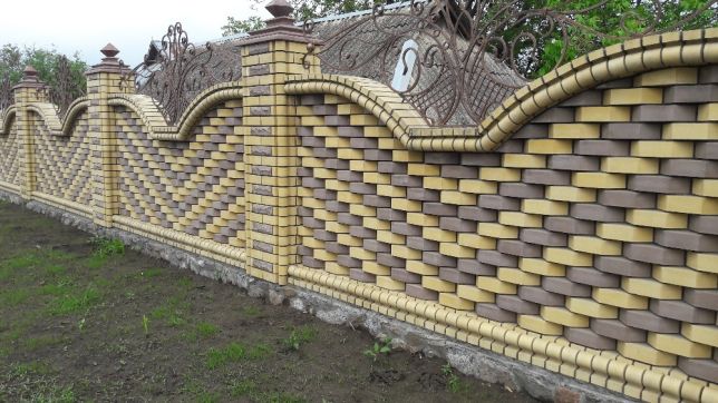 Заборы из кирпича 3